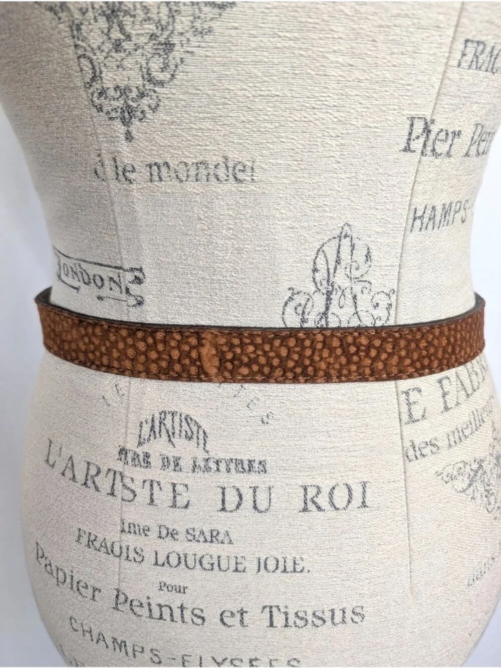 Vintage 90s Rossi Caruso Belt Small Suede Leather
